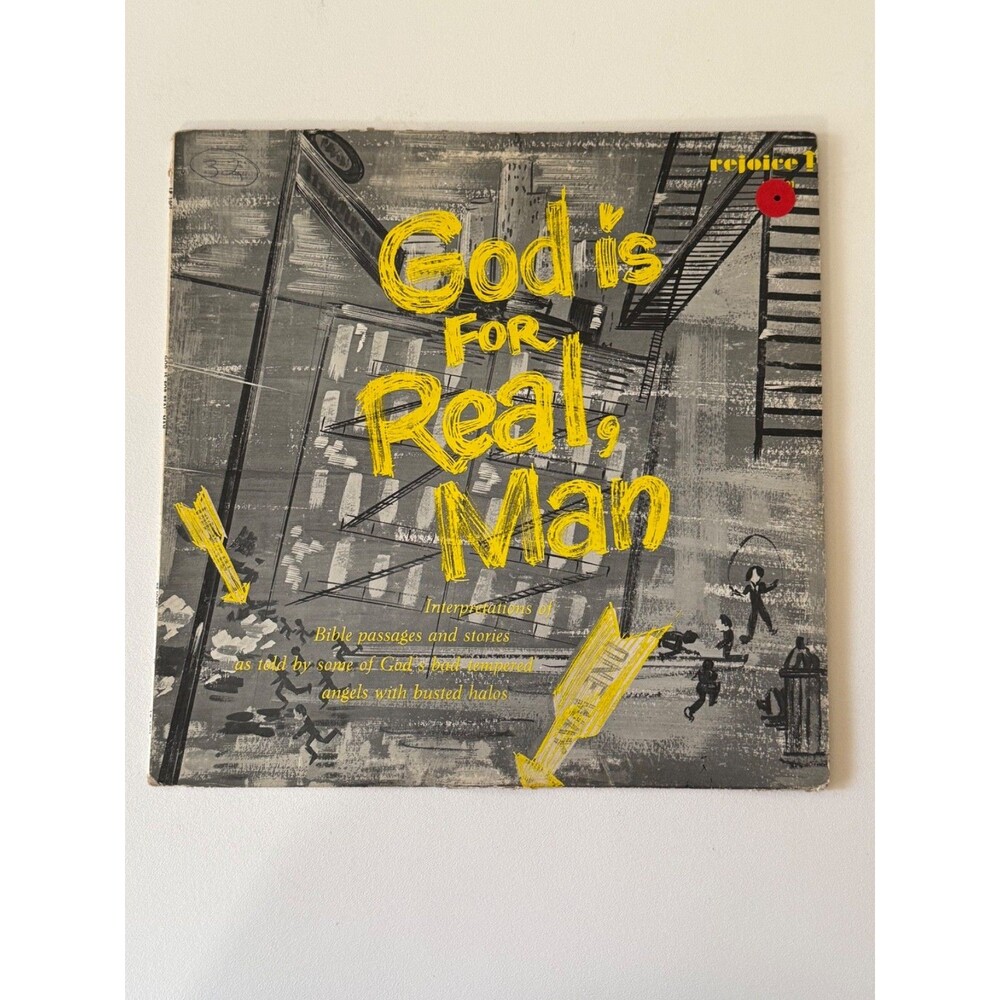 God Is For Real Man Rejoice Record Group Carl F Burke LP 1001 VG+ Cleaned